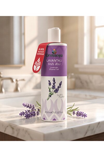 ORMANYA Lavantalı Duş Jeli - 400 ml (ALKOL/SLS/SLES IÇERMEZ.)