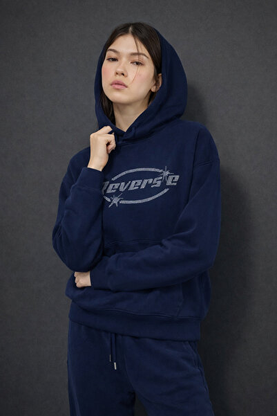 HAKKE Φούτερ Unisex με στάμπα με πέτρα