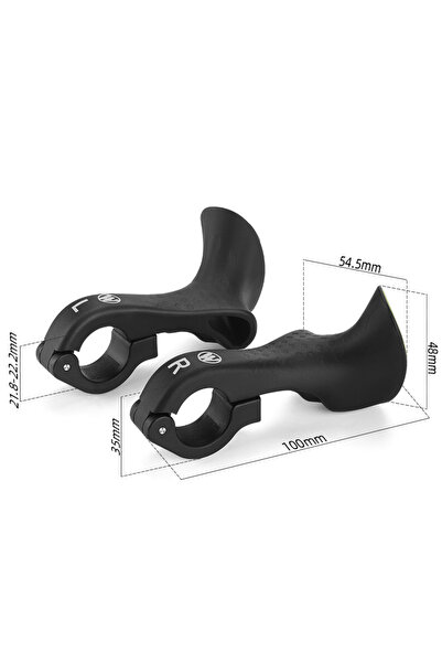 Choice 0804067 Black WEST BIKING 1 Pair Bicycle Bar Ends Lightweight Ergonomi...
