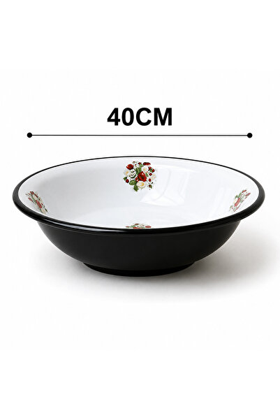 ALEV konak alışveriş EMAYE HAMUR LEĞENİ DESENLİ 40 cm-ALEV 1adet