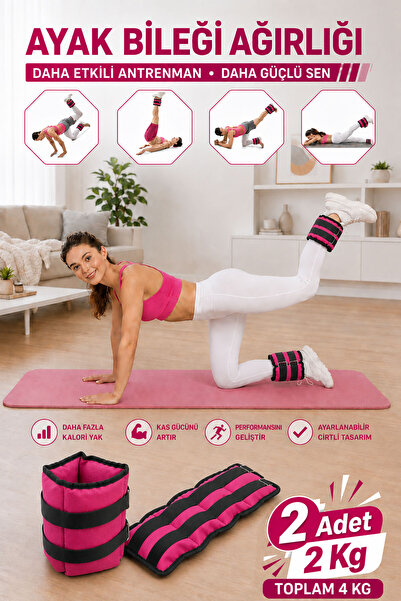 Spor Byfit 2 كجم فوشيا، وزن مريح لليد والقدم