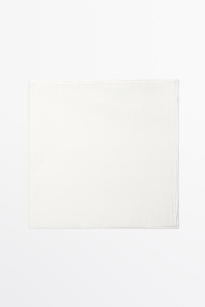 Massimo Dutti %100 pamuklu düz şal