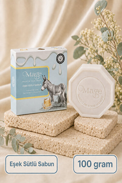 Mage Cosmetics Mage Doğal Eşek Sütlü Sabun 100 gram 1 adet hediyelik kutuda