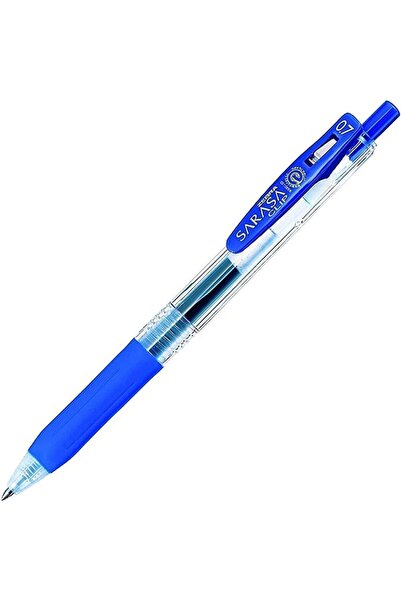 Zebra 0.7 Sarasa Clip Gel Ink Rollerball Pen 10 Pieces Set - Blue