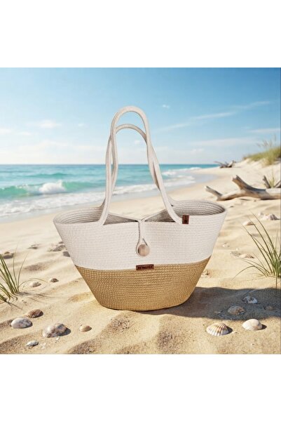 Metasupla Straw Beach Bag, Straw Jute Bag, Women's Bag, Handbag, Accessory