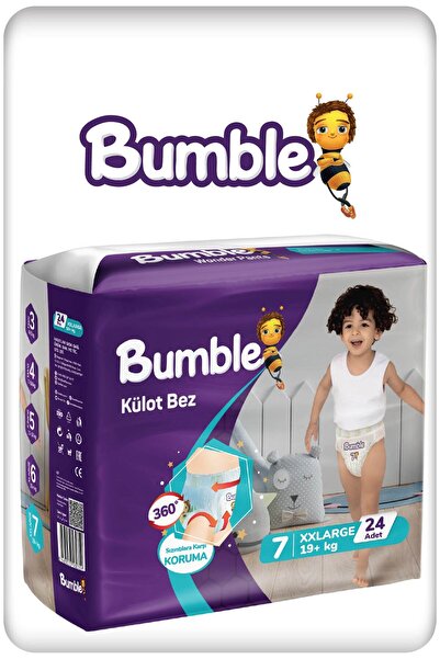Bumble 7 Numara XXLarge Külot Bebek Bezi 19+ Kg 24 Adet