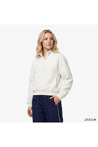 Lacoste Kadın Krem Sweatshirt