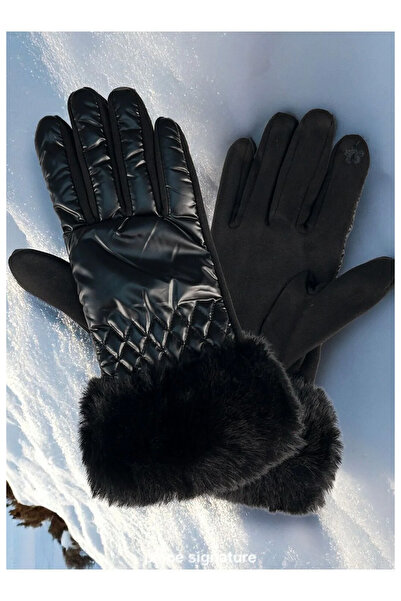 PIECE SIGNATURE Mănuși de snowboard pentru femei, cu țesătură fleece, reziste...