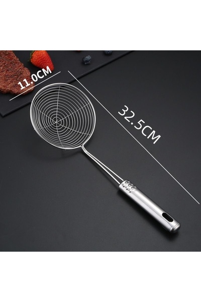 choice2 Spider Strainer 11cm Stainless Steel Fine Mesh Skimmer Spoon Multi-Fu...