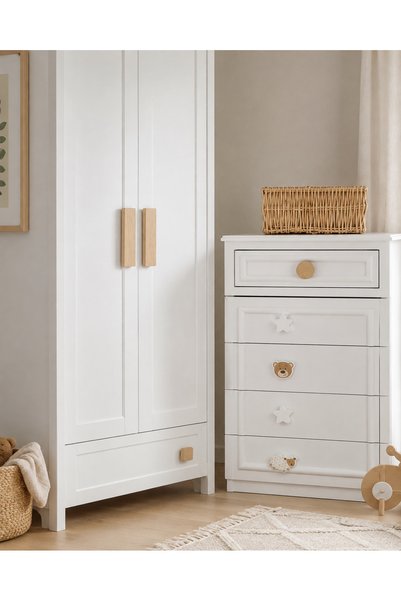 TURUNÇ AKSESUAR Bear Handle - Width 8 cm Length 6 cm Baby Kids Teen Room Cabinet Drawer Furniture Handle