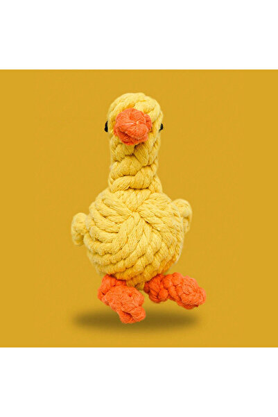 Choice Little Duck Hot rope knot grinding teeth resistant hand-woven animal c...