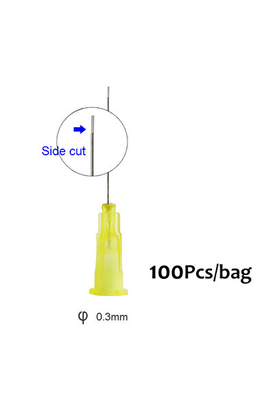 Choice3 side cut 100pcs/Bag Dental Syringe tips Endo Irrigation Root Canal Wa...