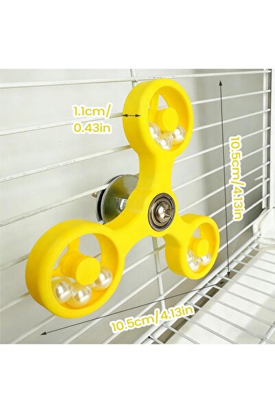 Choice لعبة عجلة دوارة تفاعلية من Yellow Bird Toys، ملحقات قفص لطيور الكوكاتي...