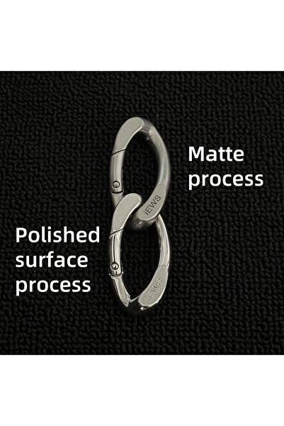 Choice matte process A1 1 Metal Cuban Link Clasp Pendant, Keychain Charm, Y2K...