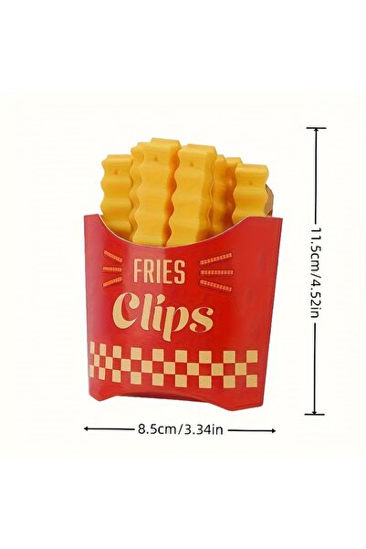 Choice YELLOW 12PCS French Fry Shaped Sealing Clip - For Snack Sealing, Food ...
