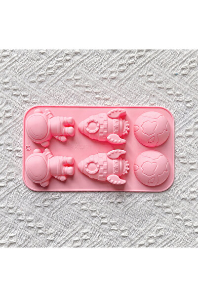 Choice1 قالب كيك سيليكون 011pink بتصميم فضاء إبداعي، قالب ثلاثي الأبعاد بـ 6 ...