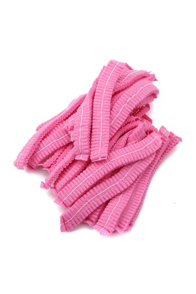 Choice4 pink 100pcs/Pack Disposable Hair Head Covers Net Bouffant Dustproof A...