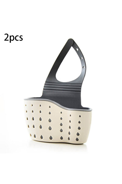 Choice3 Beige 2pcs Sink Draining Hanging Basket Adjustable Kitchen Accessorie...