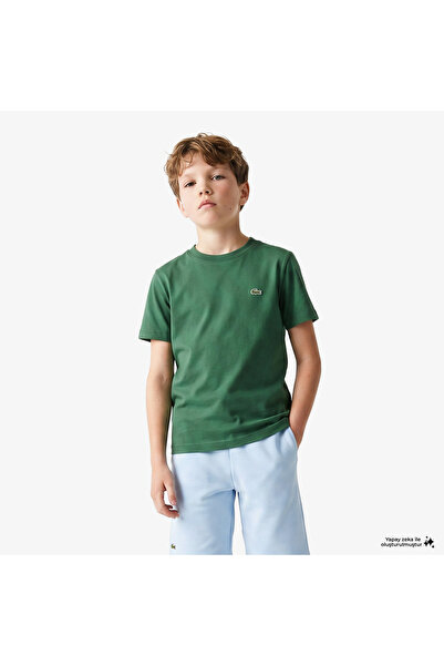 Lacoste Çocuk Bisiklet Yaka Yeşil T-Shirt