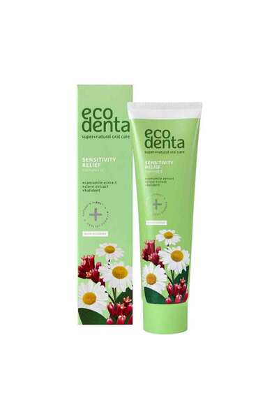 Ecodenta Pastă de dinți pentru dinți sensibili cu mușețel, cuișoare și extrac...