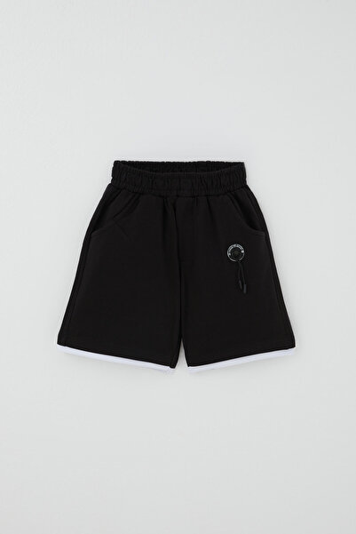 Breeze Girls & Boys Boys' Shorts with Pockets and Accessories, Age 3-7, Black