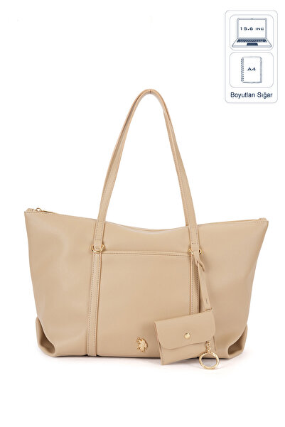 U.S. Polo Assn. K.Beige Women's Shoulder Bag Us26581