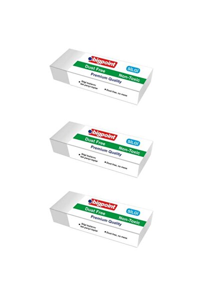 Bigpoint Dust Free Silgi Beyaz Orta Boy 3 lü