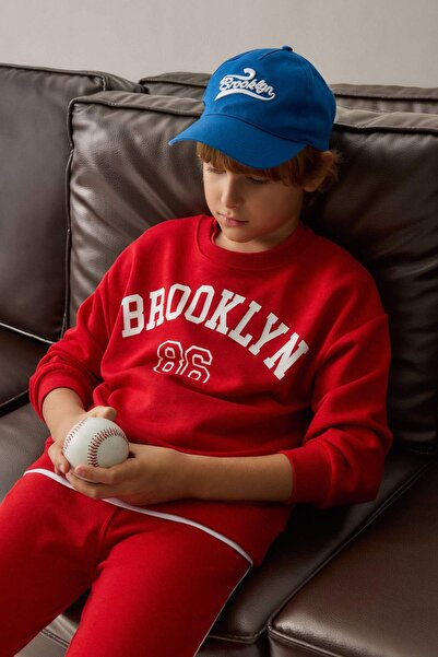 DeFacto Regular Fit Crew Neck College Printed Sweatshirt for Boys H9894A826Au