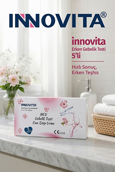 İnnovita Ultra Hassas Erken Hızlı Gebelik Testi 5 Adet