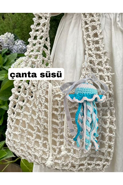 nazegram Knitting Bag Ornament Purse Charm Keychain