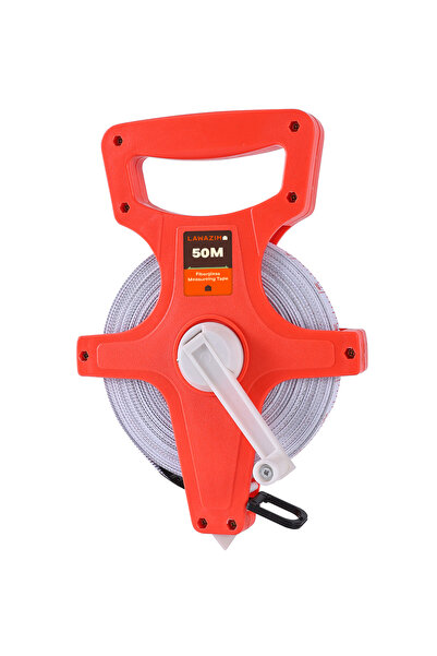 Lawazim Fiberglass Measuring Tape 50m - Fiberglass Open Reel Long Distance Tape