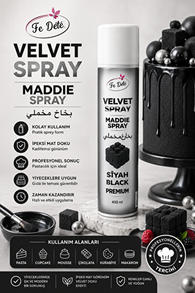Dr. Gusto KADİFE SPREY BOYA SİYAH- 250 ML