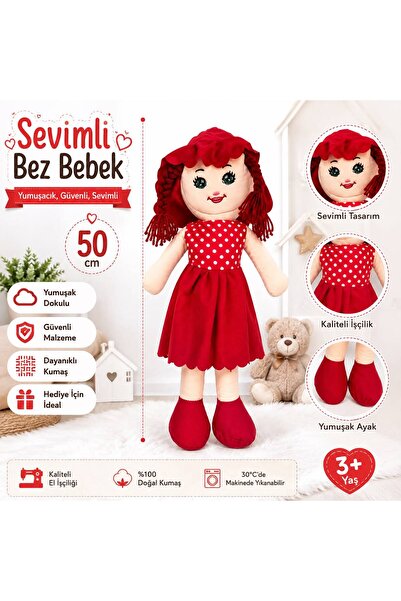 grs oyuncak Special Production Toy Cloth Doll 50cm Girl in Red Dress Children...