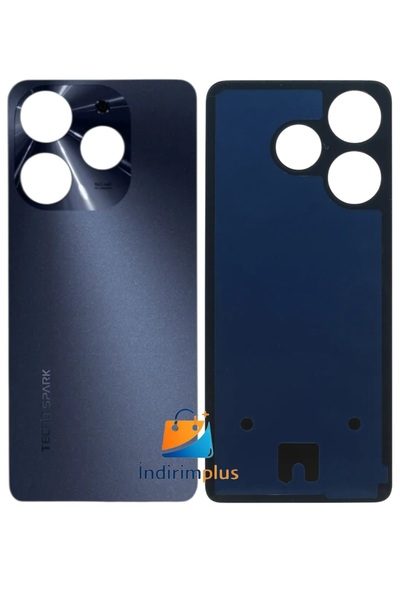 indirimplus Tekno Spark 10 Pro arka kapak arka pil kapağı siyah renkli ilanı