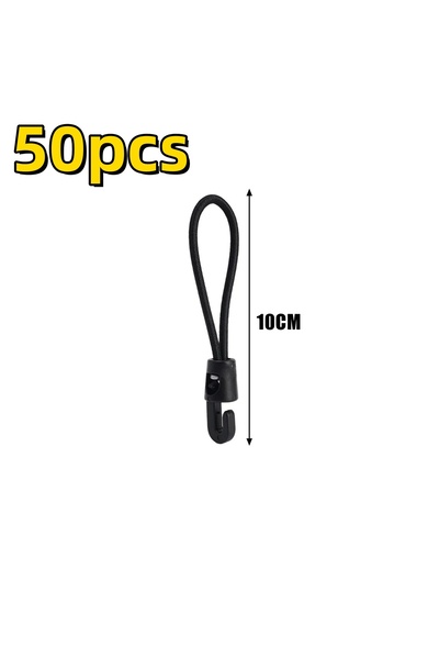 Choice 10cm-50pcs 5/10/50Pcs Bungee Cord High Elasticity Expander with Hooks ...
