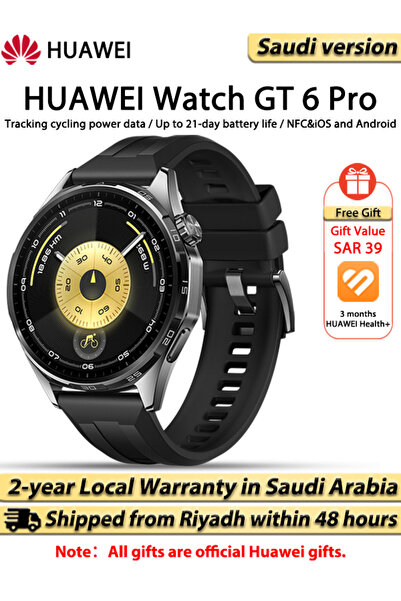 Huawei Watch GT 6 GPS 46 mm Smartwatch, 1.47 Inch AMOLED Display, Up to 21 Da...
