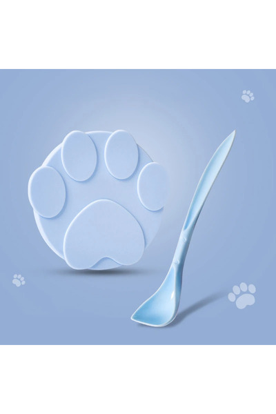 Choice Set Blue New Portable Silicone Dog Cat Canned Lid 2-in-1Food Sealer Sp...