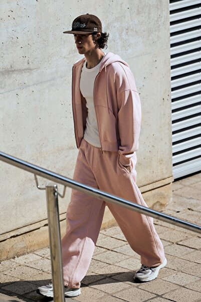 Bershka Yumuşatılmış pamuklu balloon fit pantolon