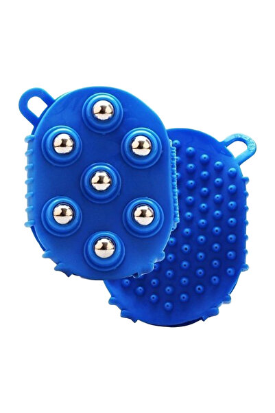 choice2 Blue 1pcs Lymphatic Drainage Gloves Brush Handheld Massagers Double-s...