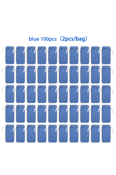 Choice1 أزرق 100 قطعة 5x9 سم 50/100 قطعة 5x9 سم وسادات أقطاب كهربائية Tens مل...