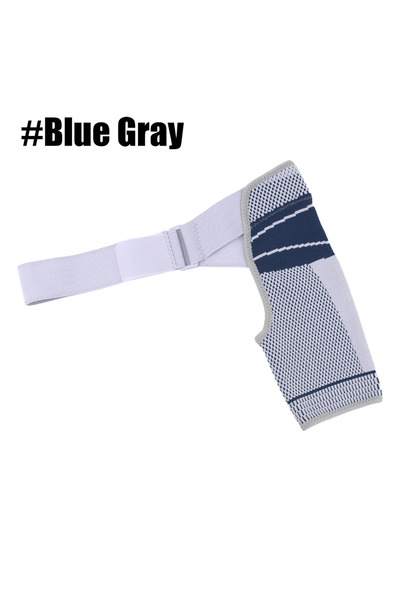 Choice6 دعامة كتف S M BlueGray-1PCS - أداة دعم قابلة للتعديل لتمزق الكفة الدو...