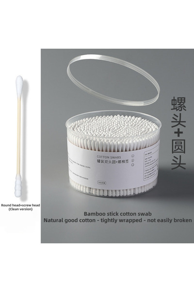 Choice3 500PCS 2000/1000/500 PCS, Wooden Double Headed Cotton Swab, Chlorine ...