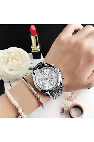 Choice10 Silver New Creative Watch Women Watches Luxury Rose Gold Quartz Ladi...