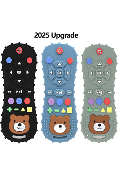 Choice 2025 3PCS 1/3PCS Baby Remote Control Teether Silicone Baby Anti-Eating...