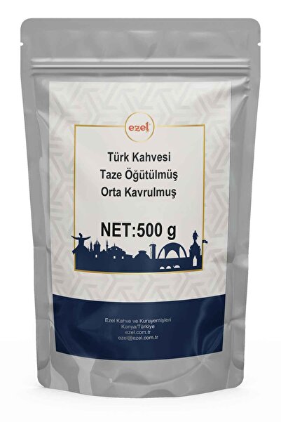 EZEL Turkish Coffee – Medium Roasted and Freshly Ground 500Gr - Zipper Packaging