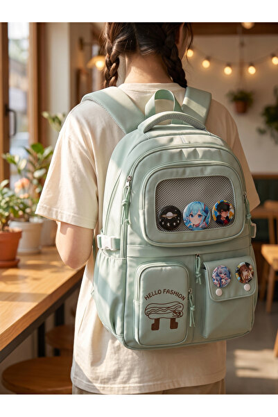 Kawaii Korean Style Premium Imported School Bag Backpack with Accessories
