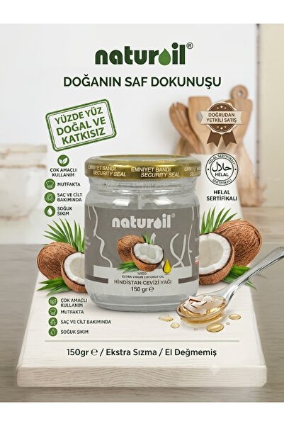 Naturoil Hindistan Cevizi Yağı 150 gr