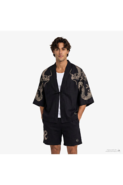 United4 Men's Black Swim Shorts