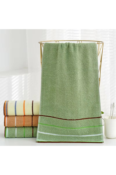 Choice green 100% Cotton Thickened Hand & Face Towels - Super Absorbent for B...