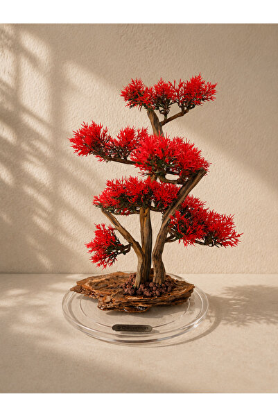 Decoroon El Yapımı Epoksi Tabanlı Bonsai Ağaç Dekoru – 3 Renk Seçeneği (Yeşil...